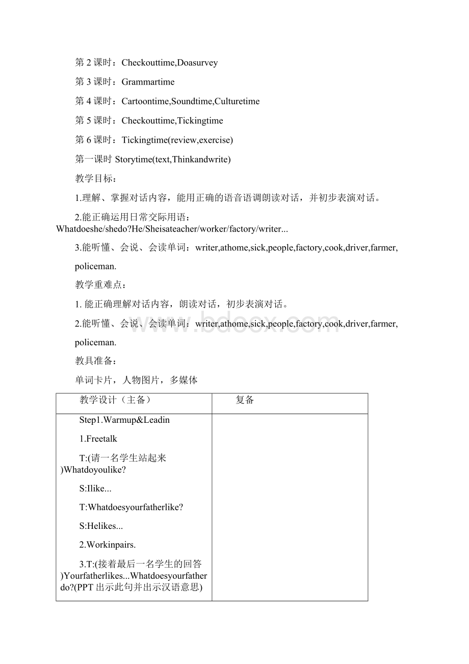 unit5 What do they do 教案.docx_第2页