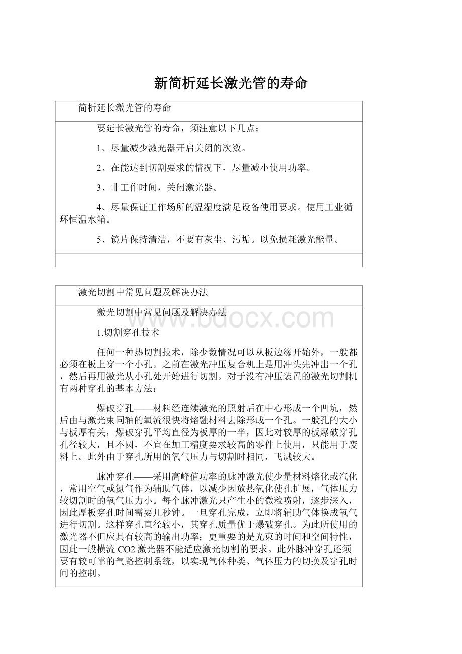 新简析延长激光管的寿命文档格式.docx_第1页