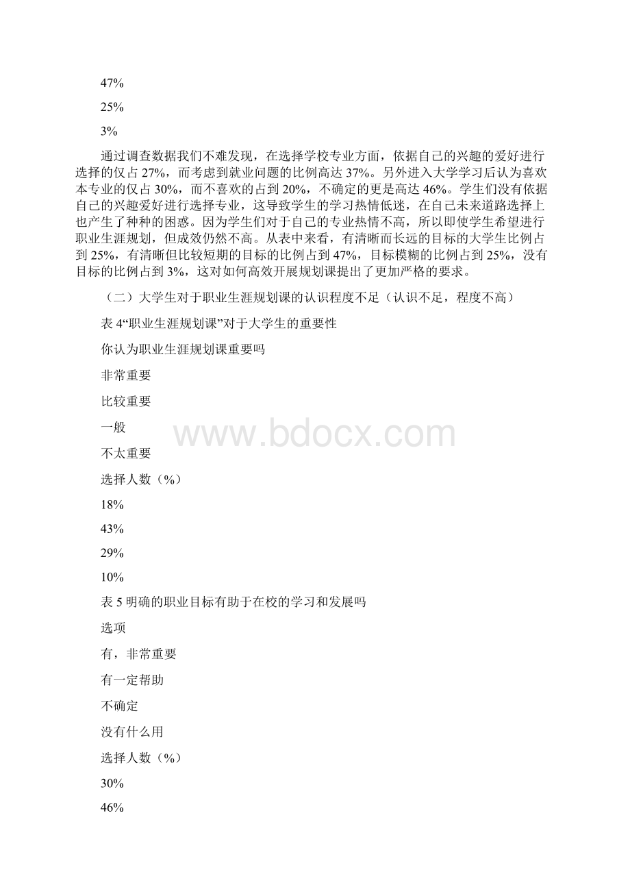 关于河北省职业生涯规划课实效性的研究5Word下载.docx_第3页