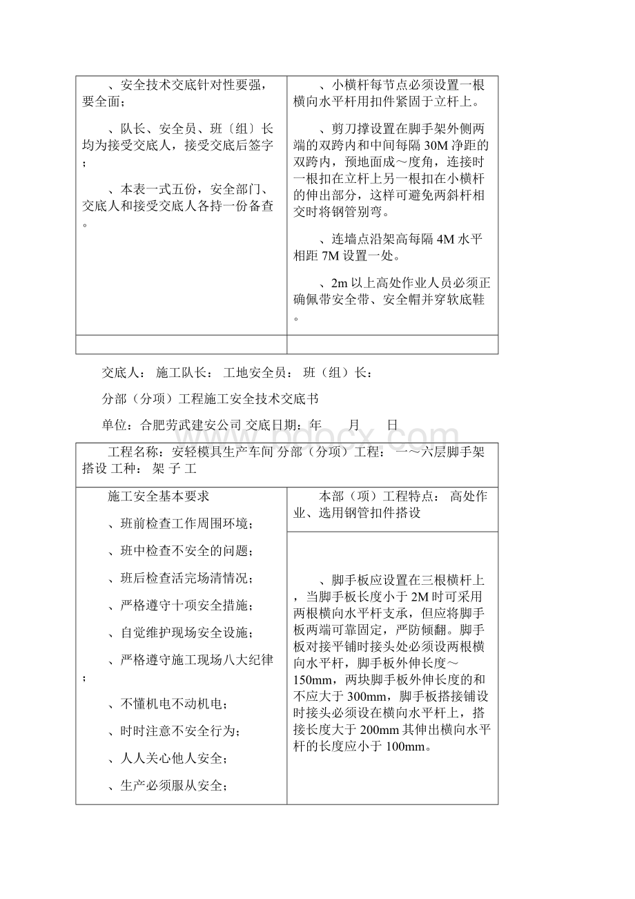 分部分项工程施工安全技术交底书.docx_第3页