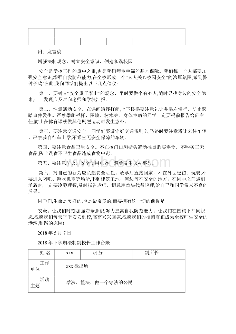 法治副校长工作台账Word格式文档下载.docx_第3页