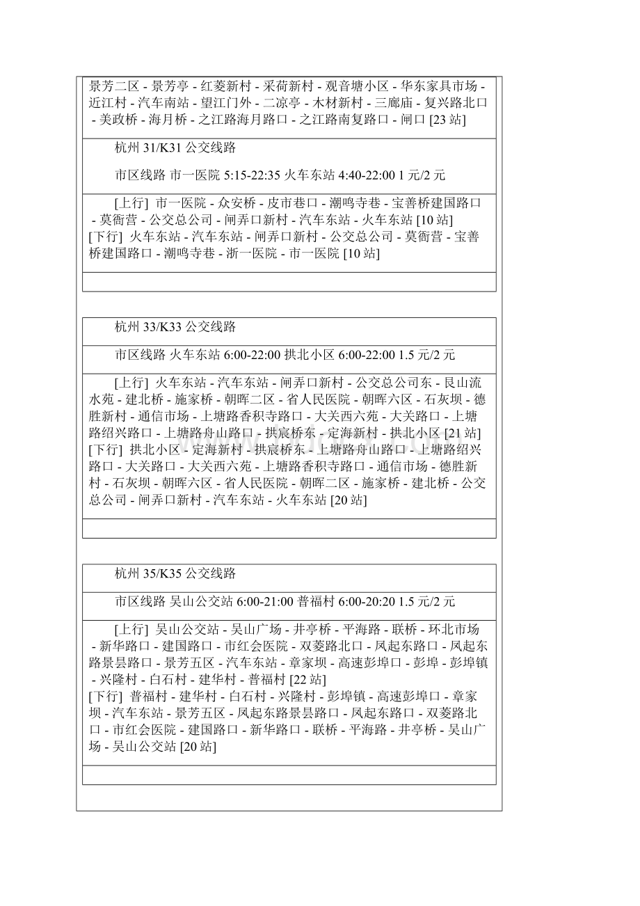 杭州东南西北汽车站公交线路Word文档格式.docx_第2页