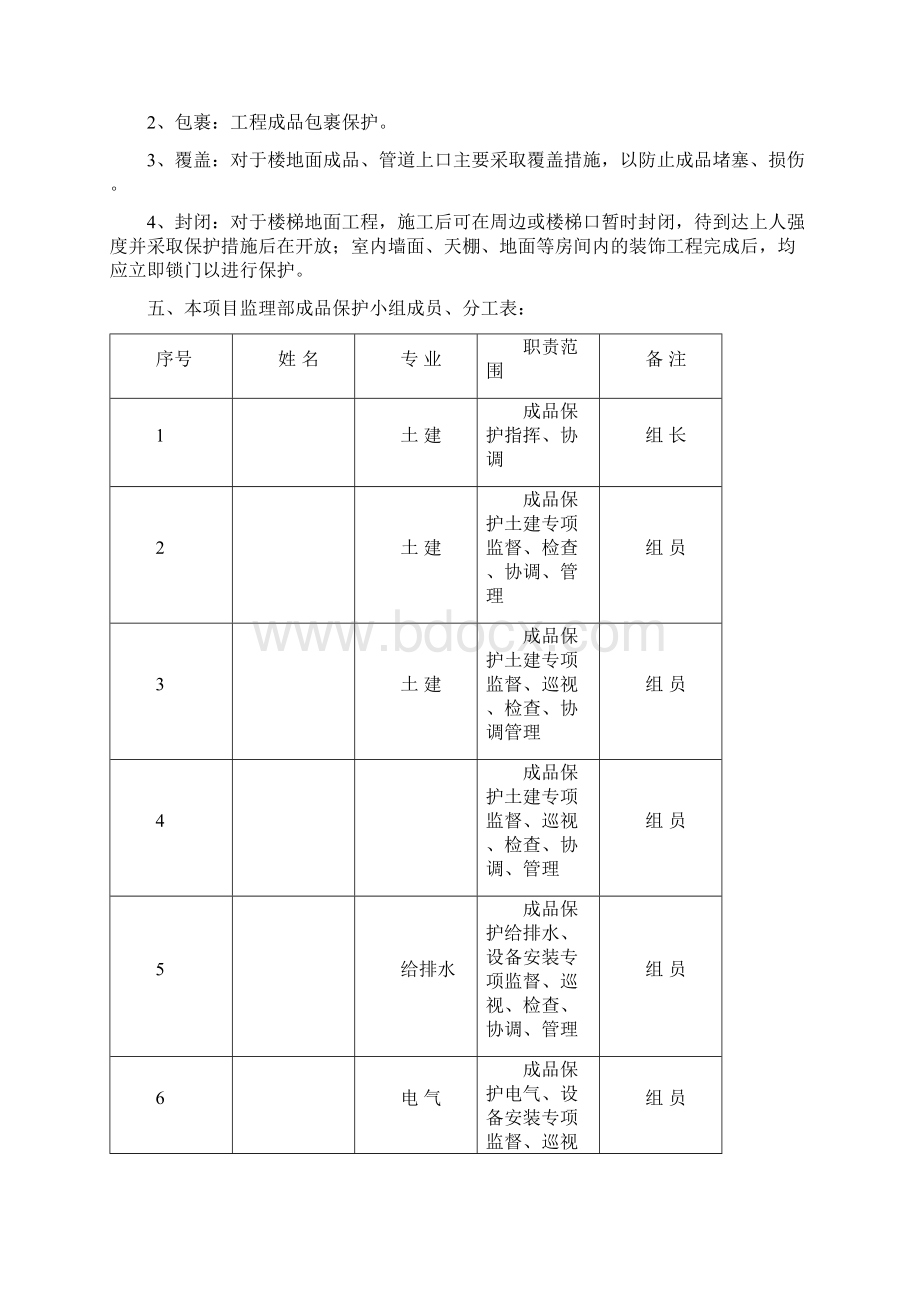 成品保护监理方案Word文档格式.docx_第2页