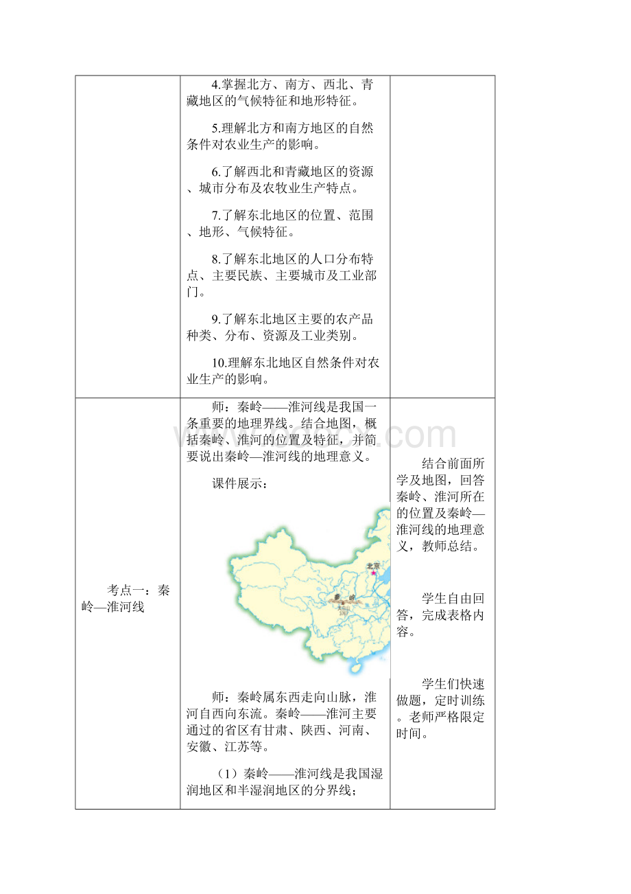 八年级地理下册 期中复习教案 新版湘教版Word格式.docx_第3页