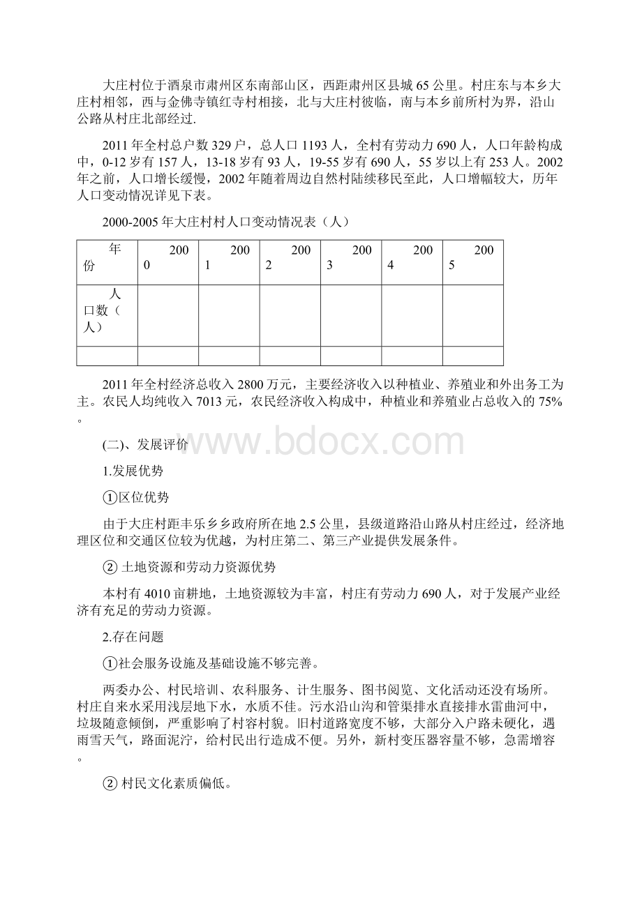 大庄村村庄规划模板文档格式.docx_第2页