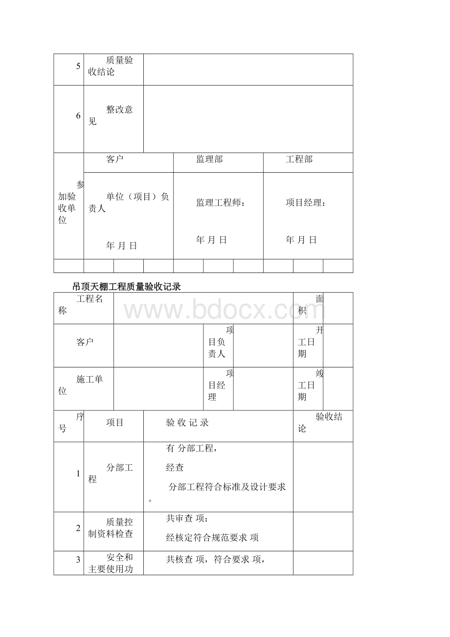 装饰装修工程验收资料表格.docx_第2页