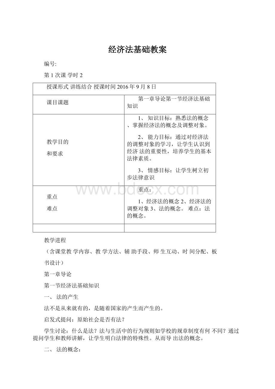 经济法基础教案.docx