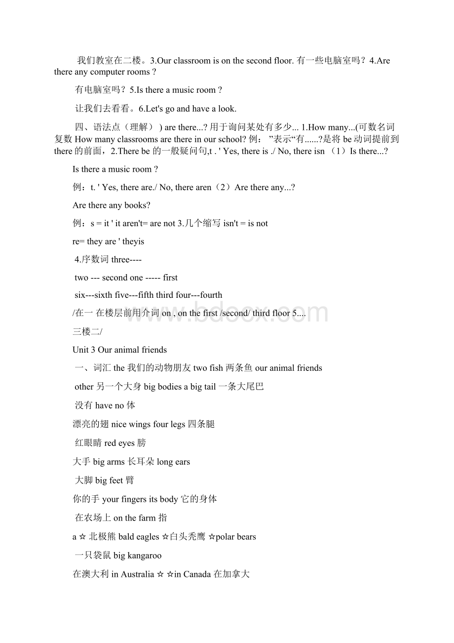 译林版五年级英语上册知识点总结材料复习资料.docx_第3页