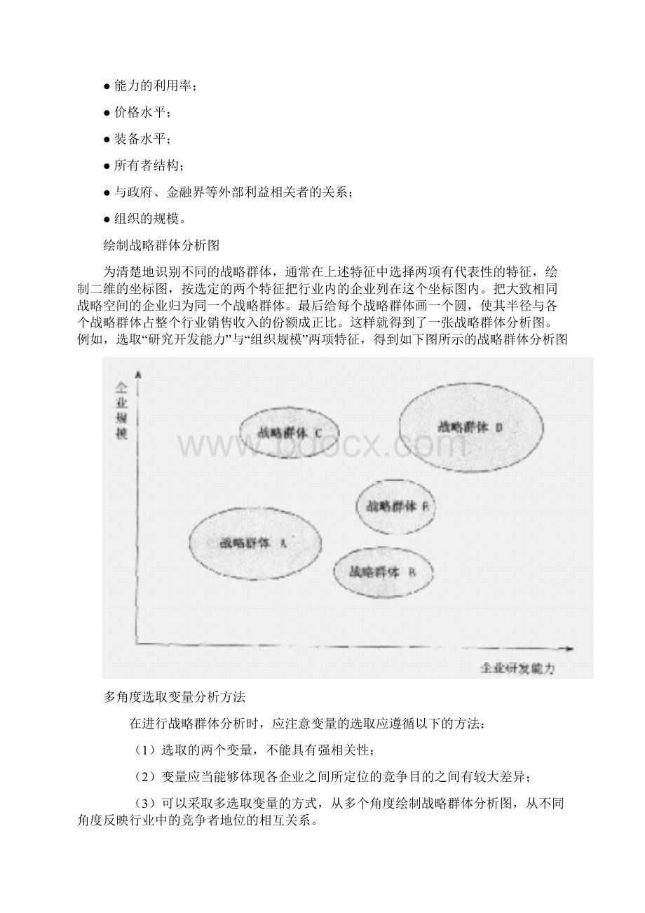 行业内的战略群体分析矩阵文档格式.docx_第2页