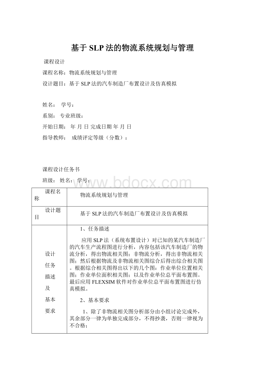 基于SLP法的物流系统规划与管理文档格式.docx_第1页