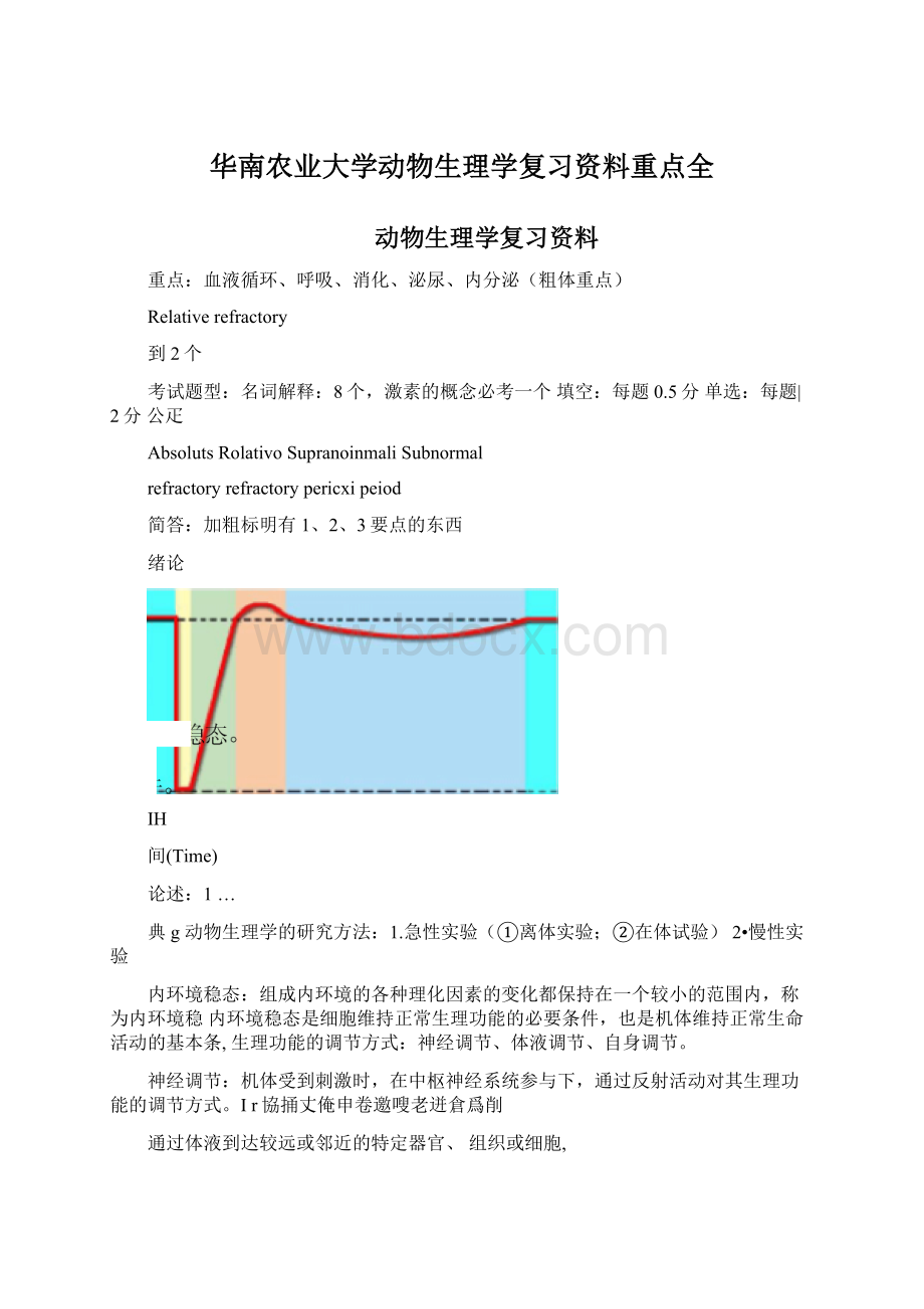 华南农业大学动物生理学复习资料重点全.docx_第1页