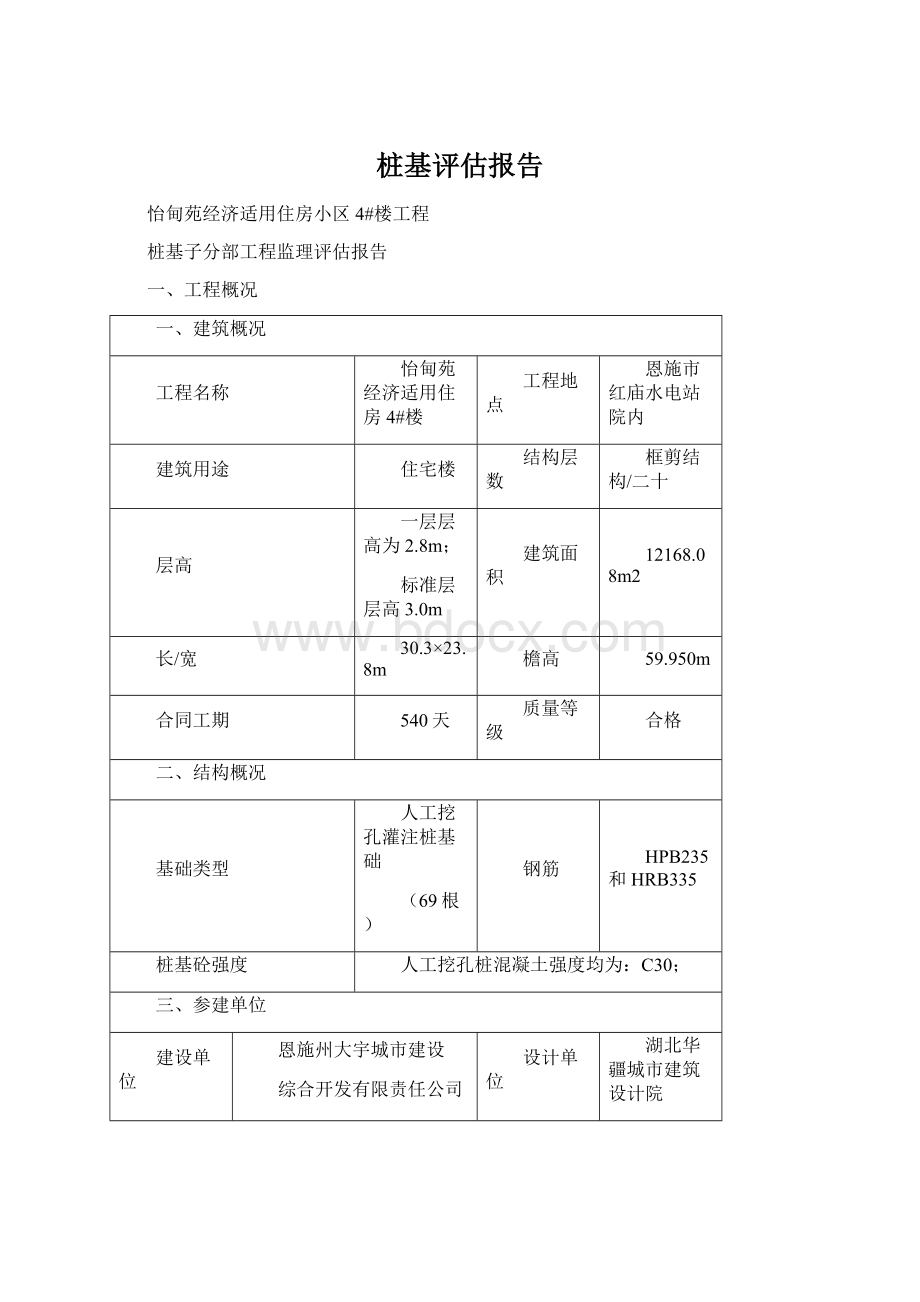 桩基评估报告Word文档格式.docx_第1页