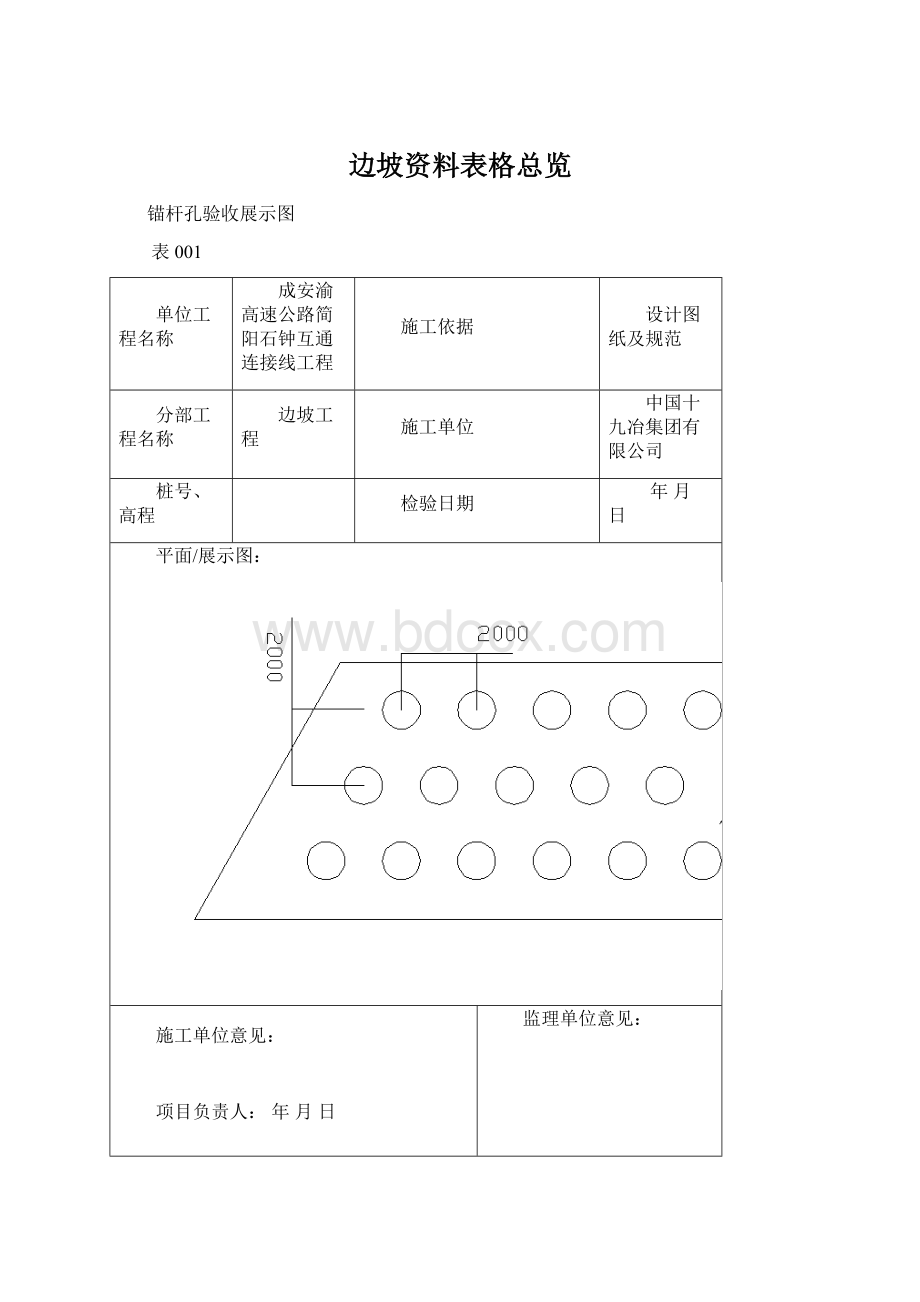 边坡资料表格总览.docx_第1页