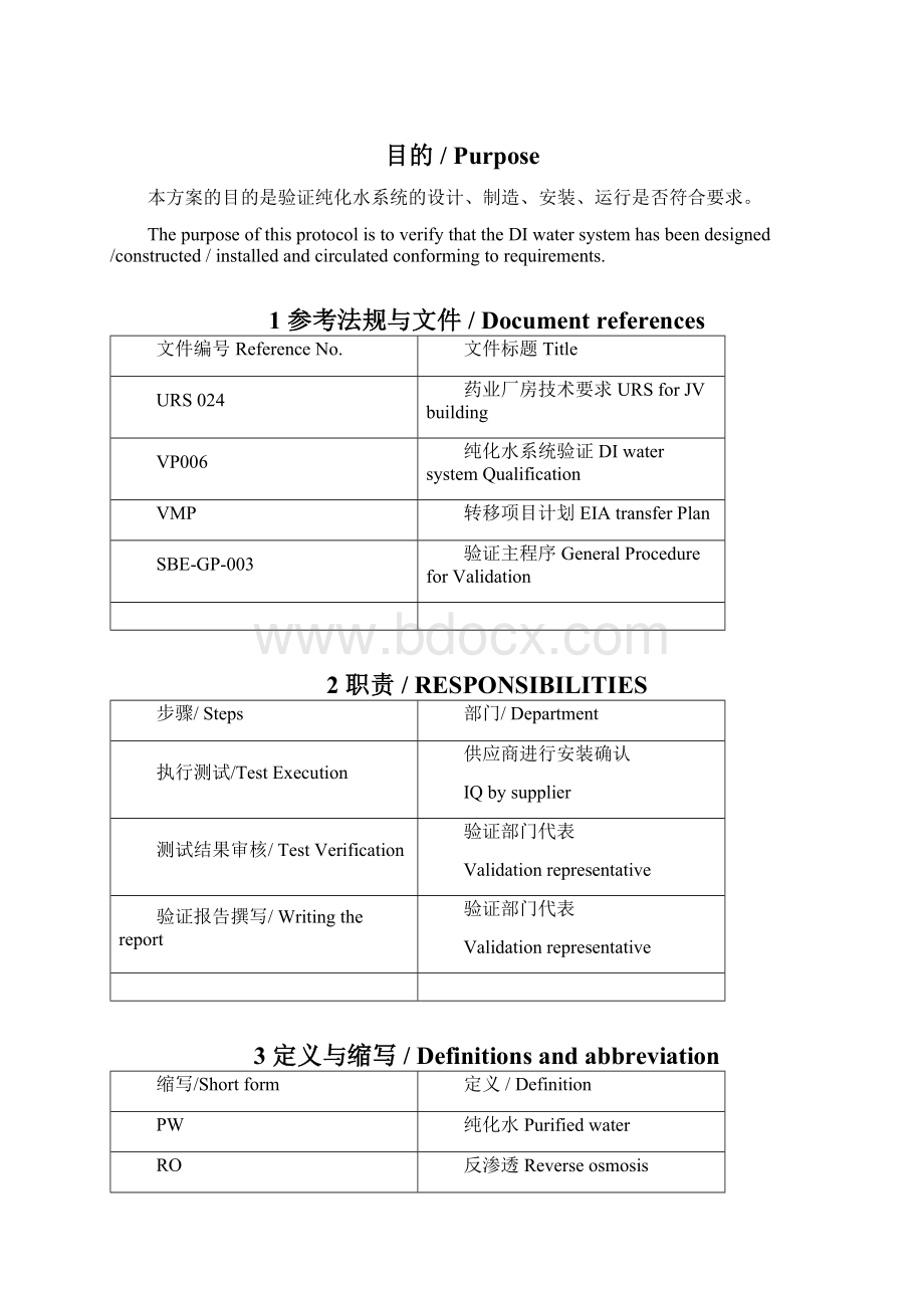 验证纯化水系统的设计IQ006DI water 30 03.docx_第2页