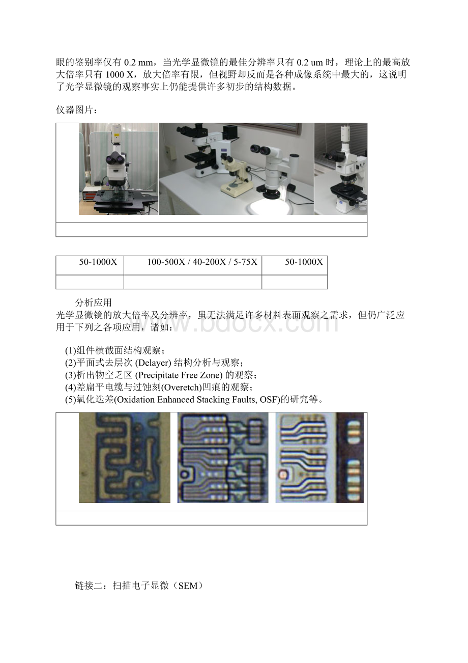 材料表面形貌和成分分析教学提纲Word格式文档下载.docx_第2页