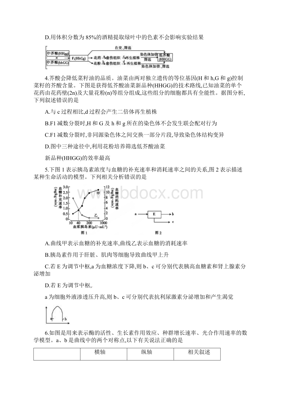 辽宁省朝阳县柳城高级中学届高三理综第二次模拟考试试题Word格式文档下载.docx_第2页