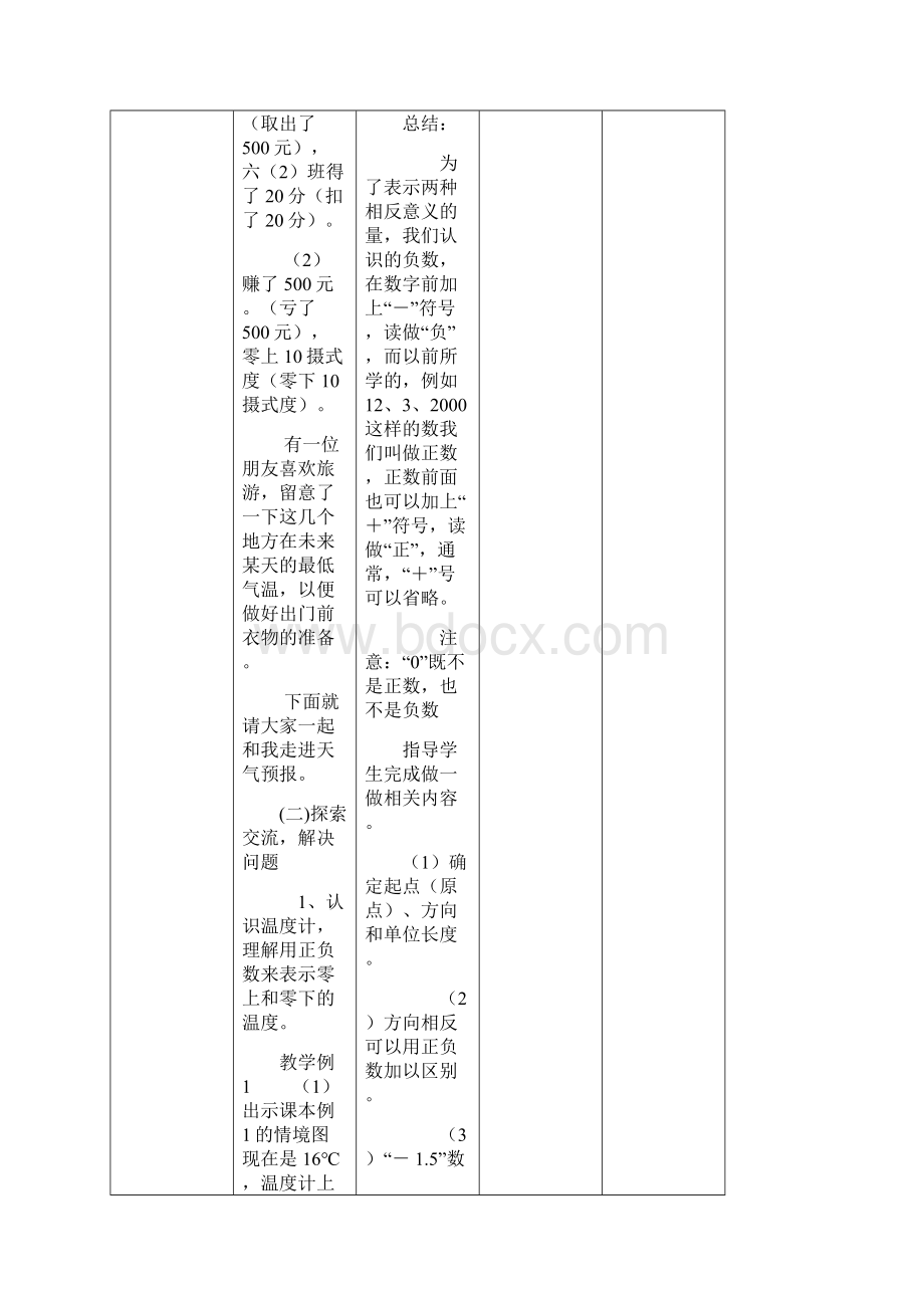 新课标人教版小学数学六年级下册集体备课教学案全册表格式Word格式.docx_第3页