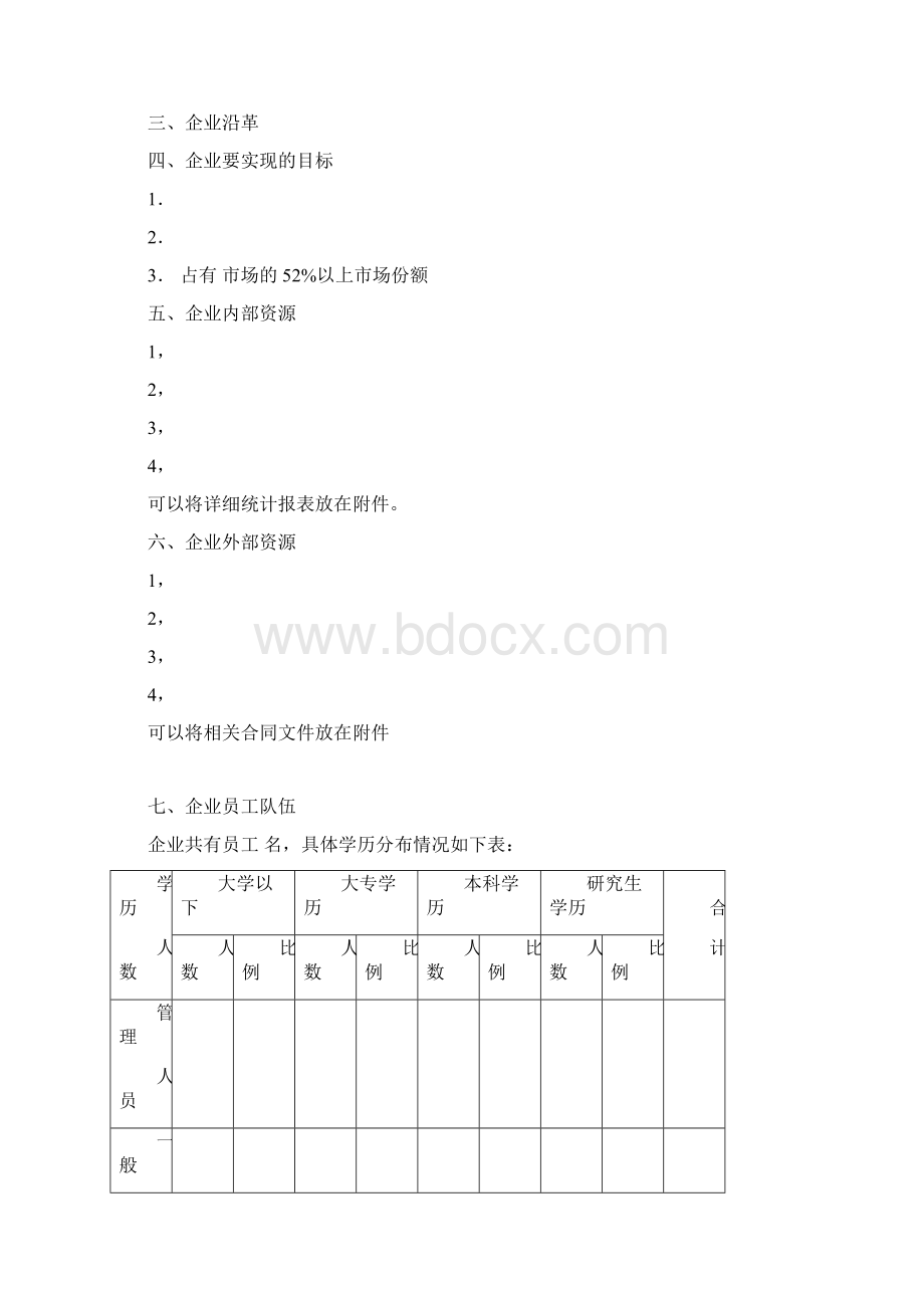 完整的商业计划书Word格式文档下载.docx_第3页