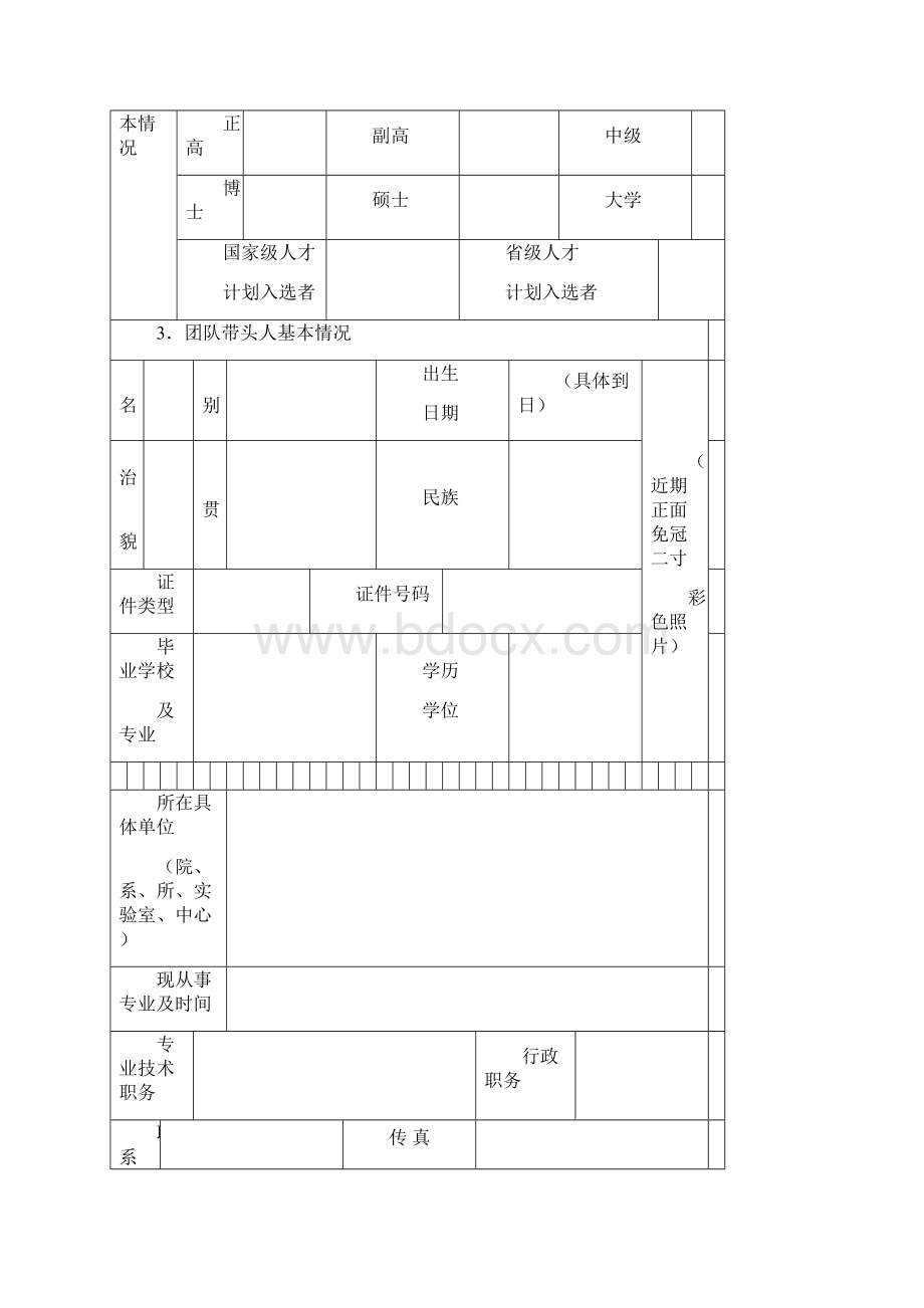 XX市重点科技创新团队申请书模板.docx_第3页