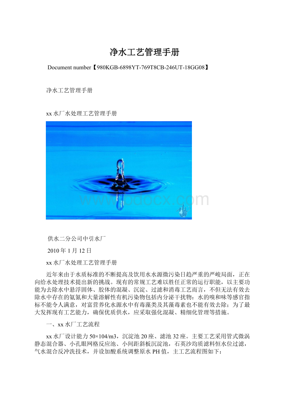 净水工艺管理手册.docx