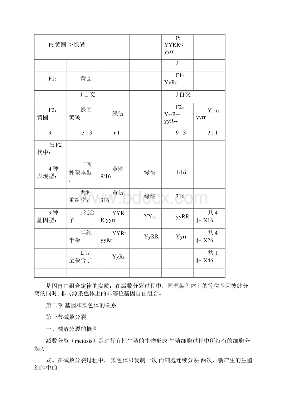 高中生物必修二知识点总结人教版复习提纲期末必备精品3套Word文档下载推荐.docx_第3页