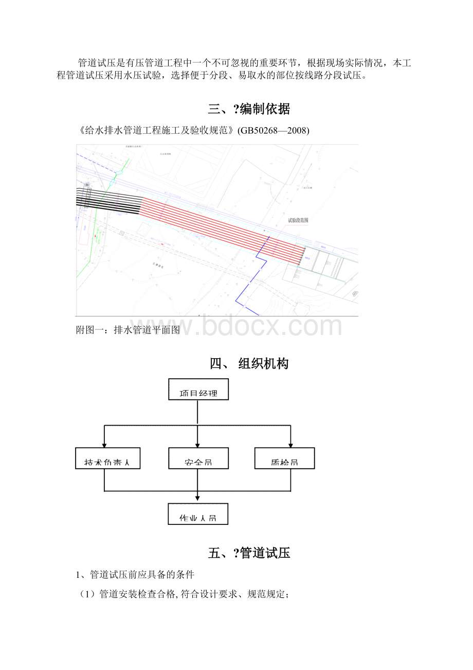 铸铁管道试水打压方案.docx_第2页