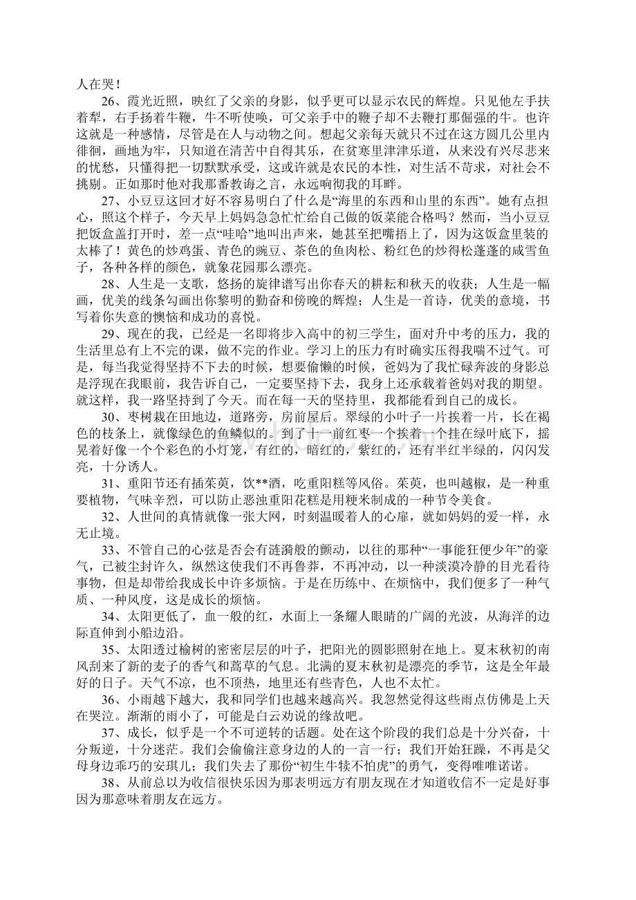 语文唯美句子Word文档下载推荐.docx_第3页