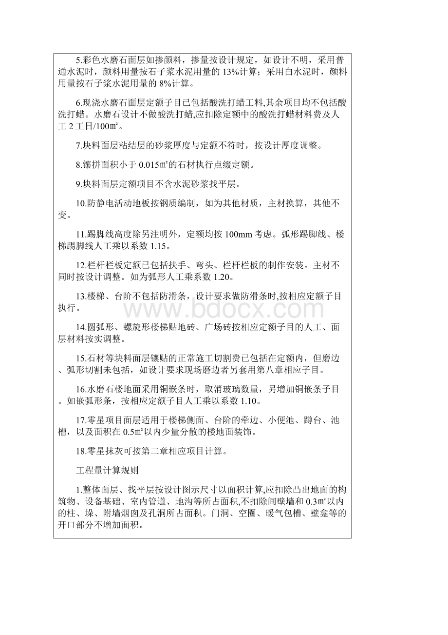 安徽省建设工程工程量清单计价办法装饰工程定额章节说明副本.docx_第3页