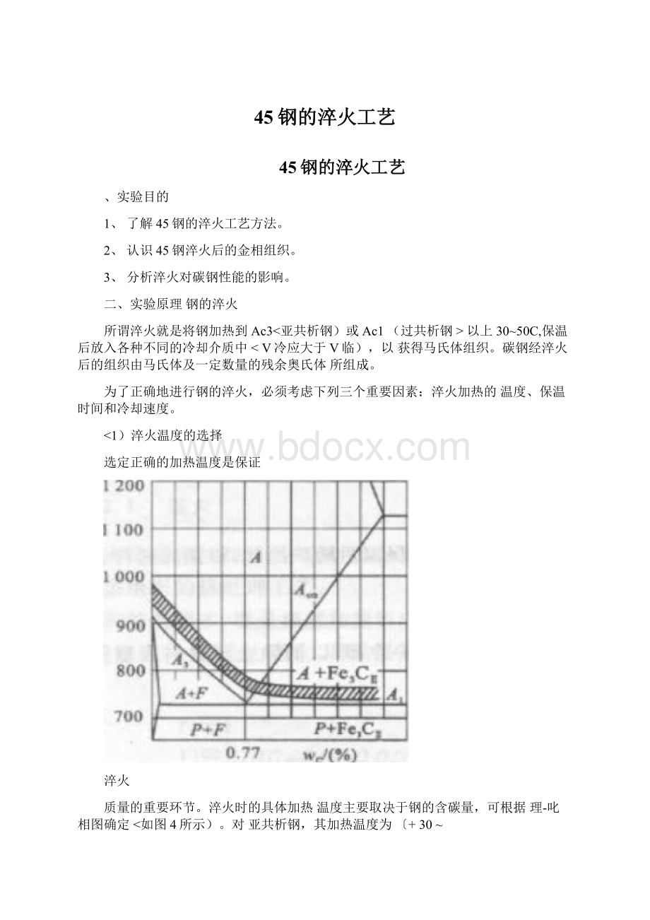 45钢的淬火工艺文档格式.docx_第1页