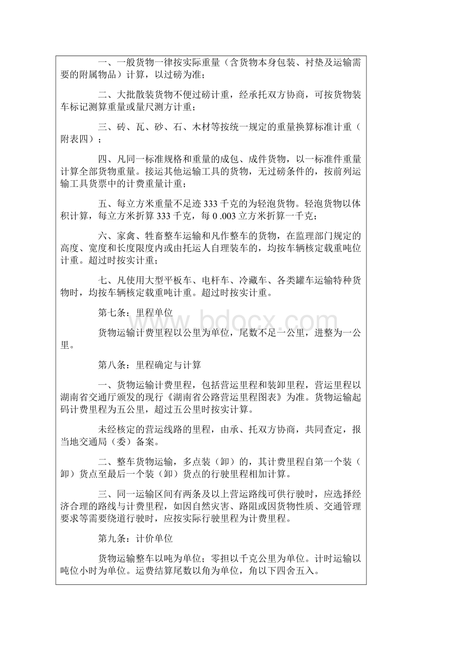 湖南省汽车运价规则实施细则Word格式.docx_第2页