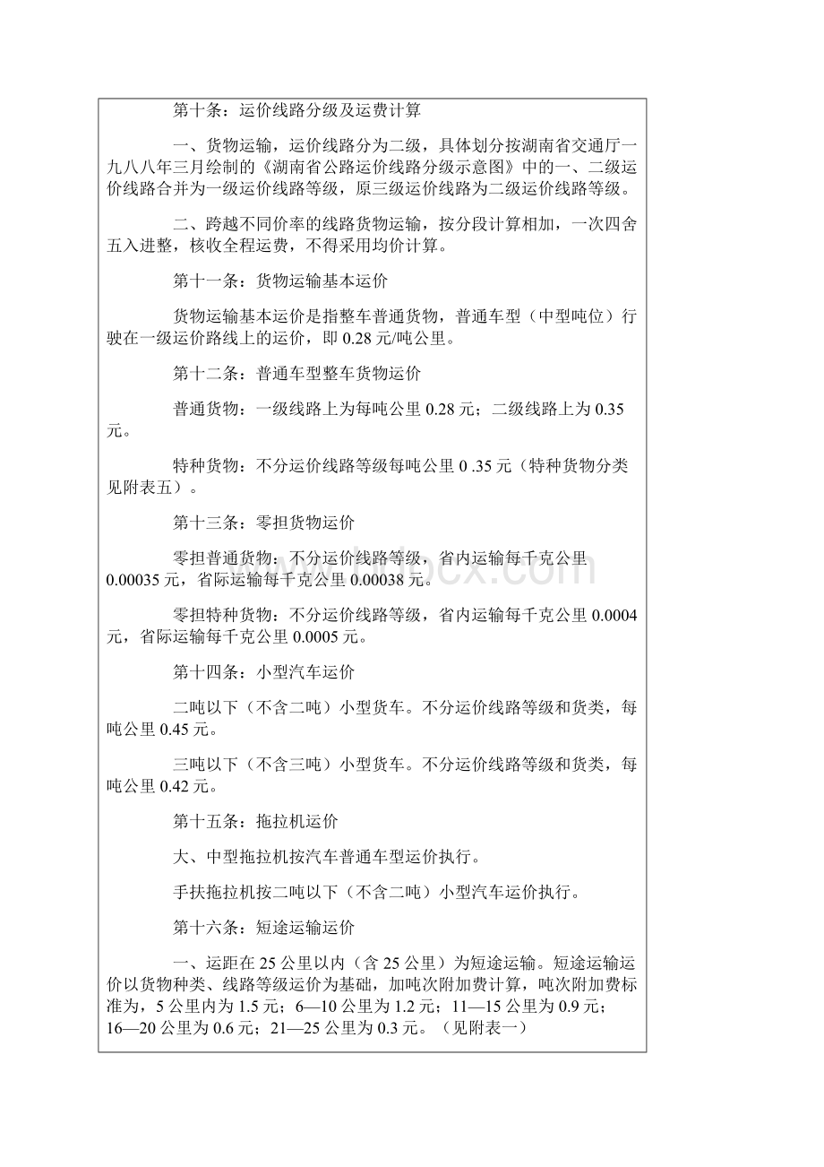 湖南省汽车运价规则实施细则.docx_第3页