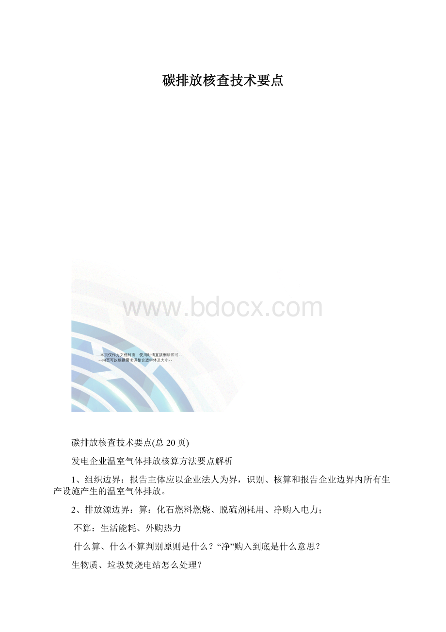 碳排放核查技术要点.docx_第1页