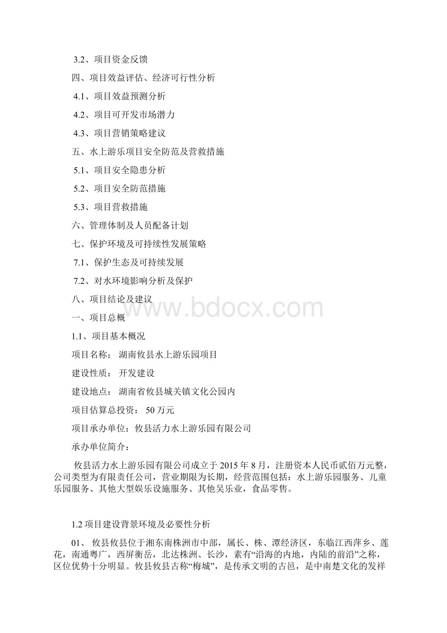 水上游乐项目计划书Word格式.docx_第2页