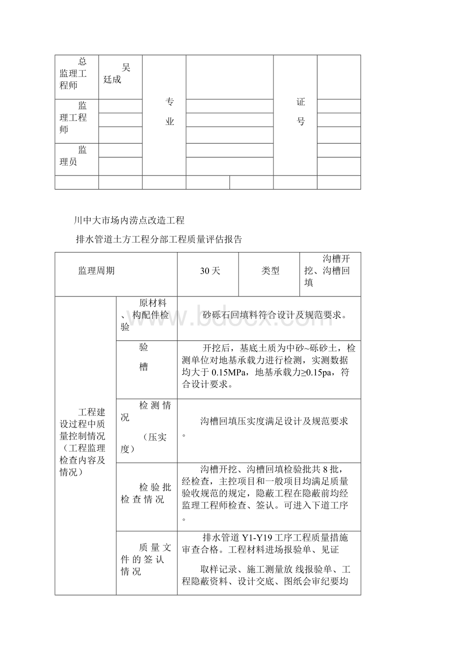 四川房屋建筑工程和市政基础设施工程单位工程质量评估报告JLC005Word文档下载推荐.docx_第3页