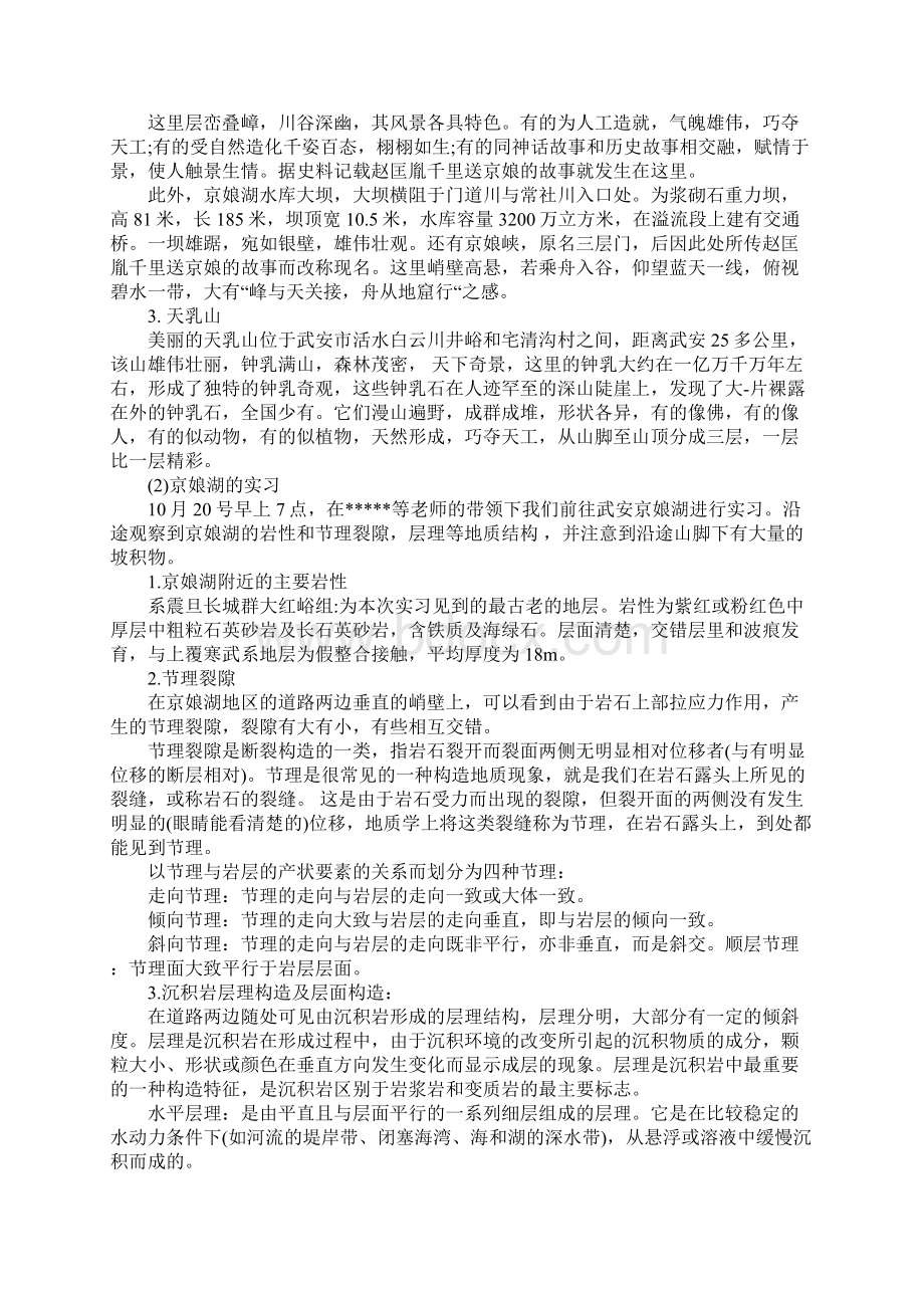 地质专业大学生顶岗实习报告.docx_第2页