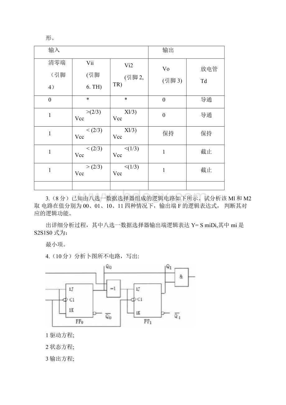 数字逻辑电路试题及答案Word文档格式.docx_第3页