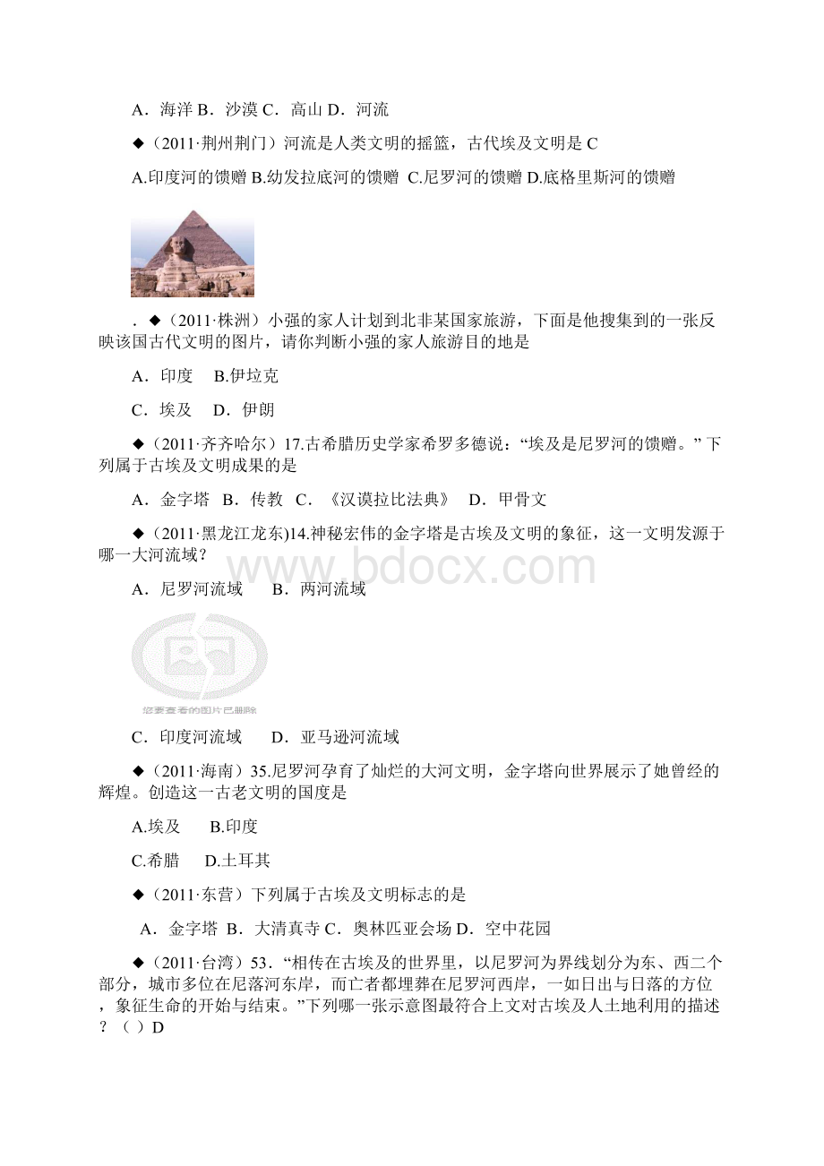 中考历史复习世界古代史Word下载.docx_第2页