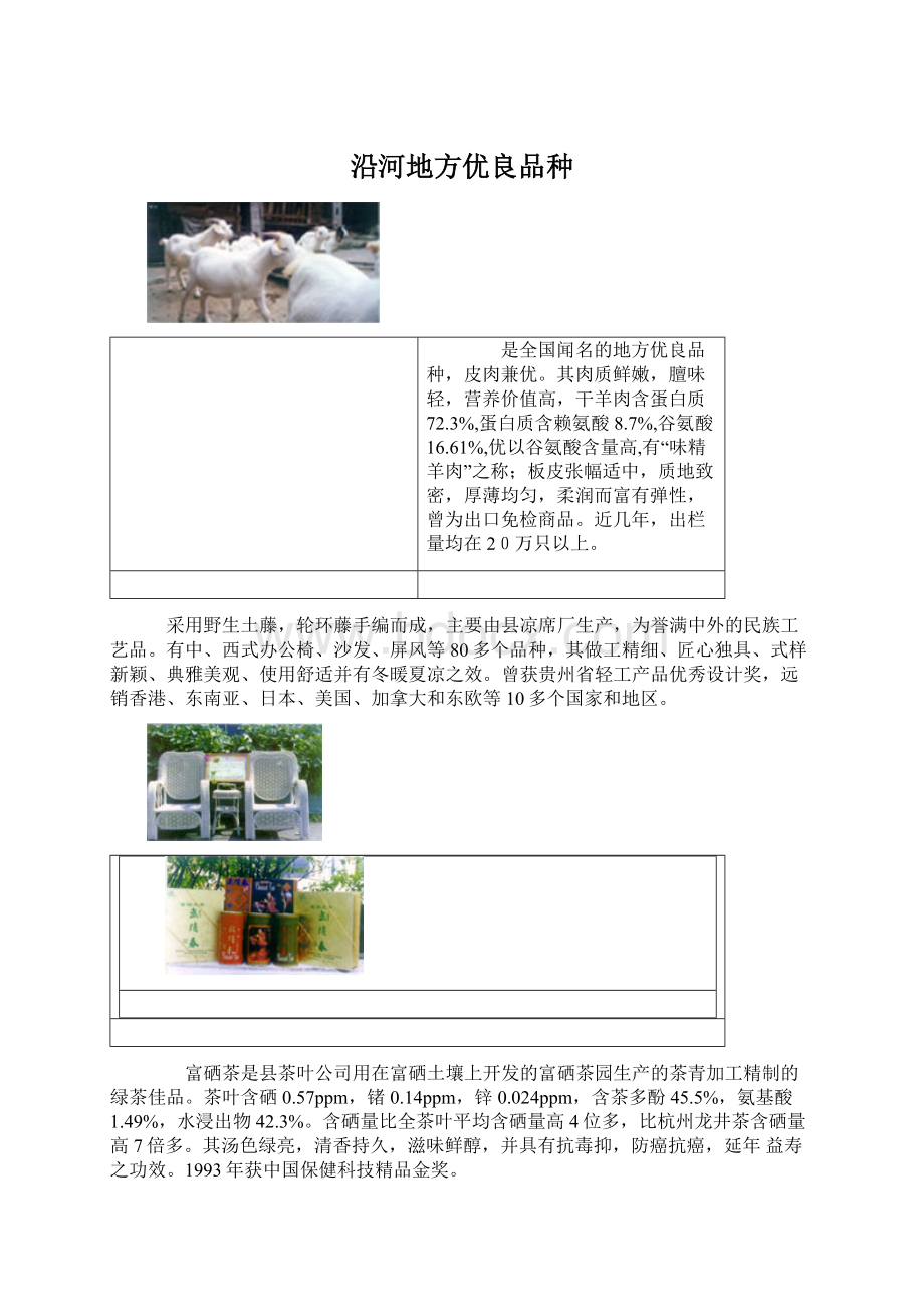 沿河地方优良品种Word格式.docx