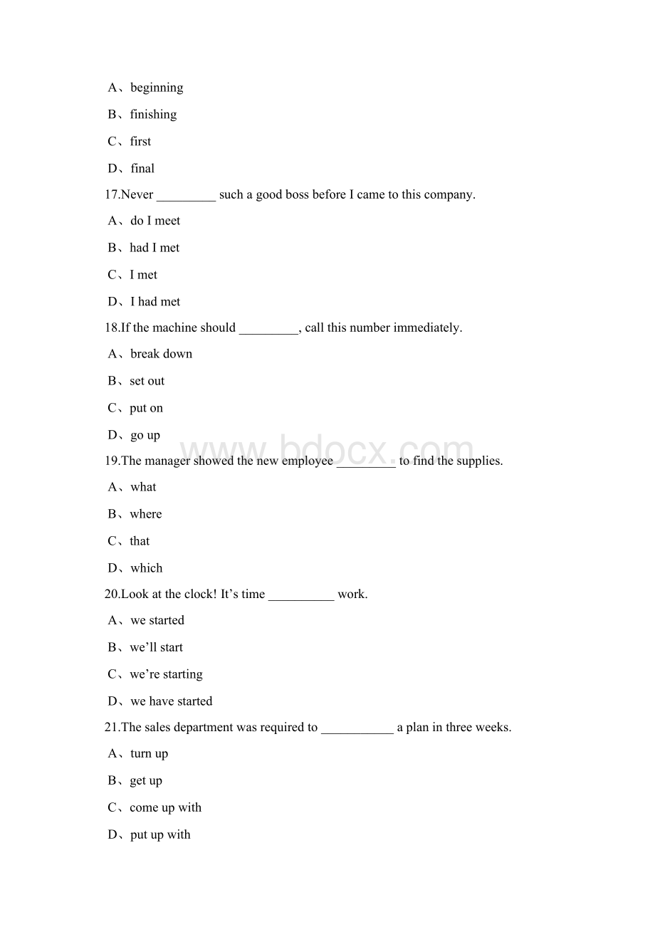 英语B级题目和答案Word文档格式.docx_第3页