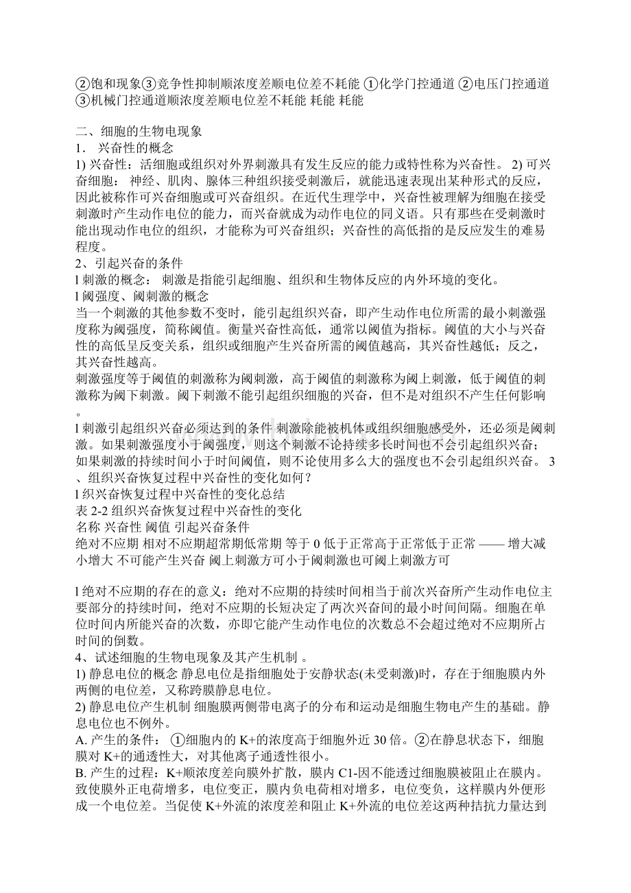 最新生理学复习精华.docx_第2页