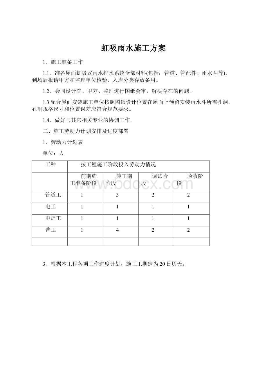 虹吸雨水施工方案Word格式文档下载.docx