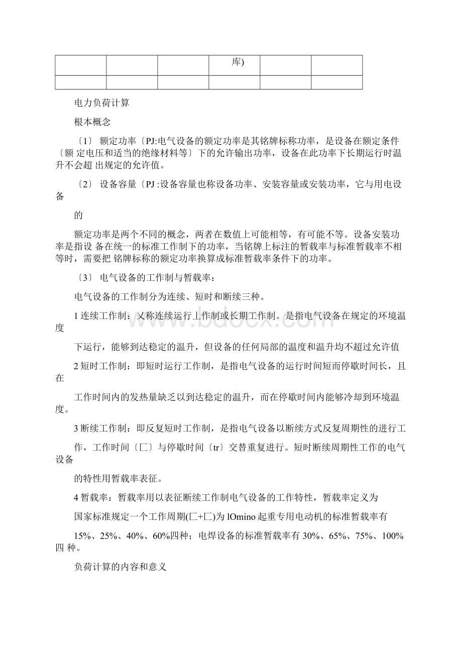 各类建筑物的单位建筑面积用电指标Word格式文档下载.docx_第2页