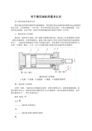 对于液压油缸的基本认识Word文档下载推荐.docx