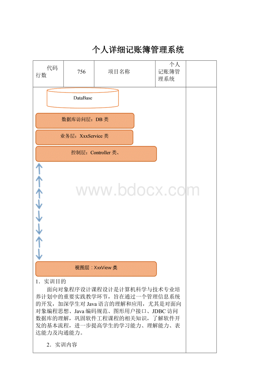 个人详细记账簿管理系统.docx_第1页