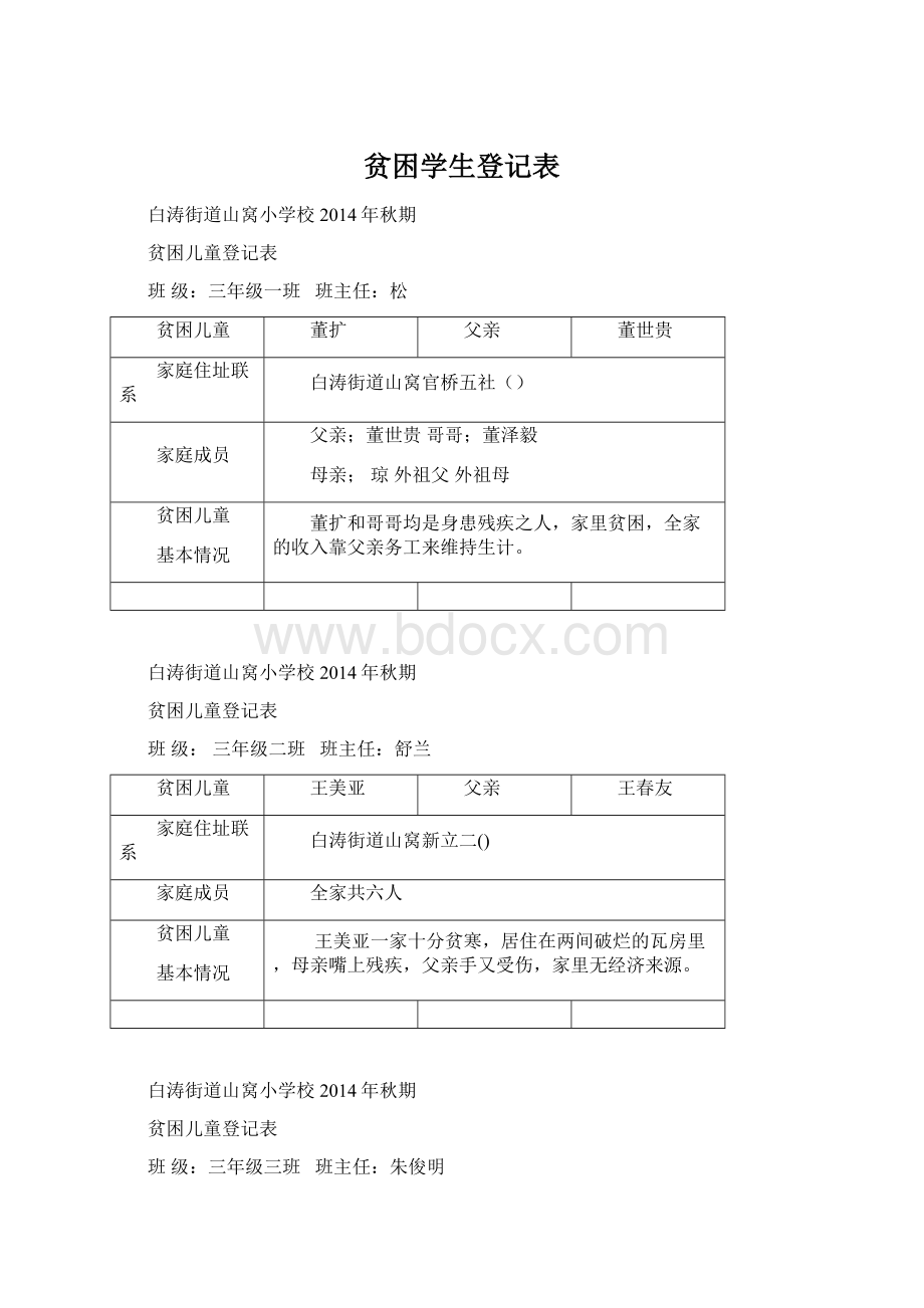 贫困学生登记表.docx_第1页