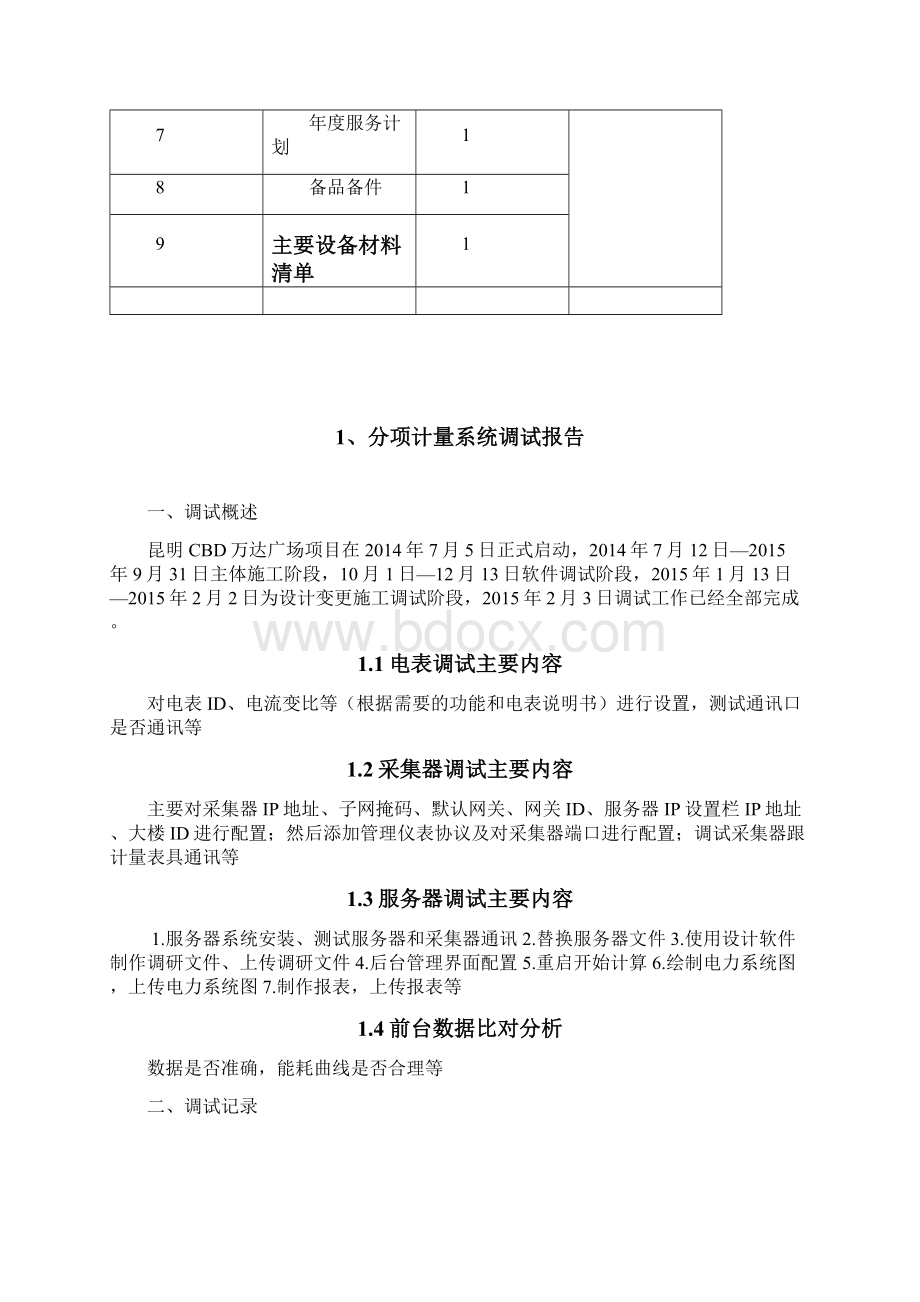 昆明CBD万达广场分项计量改造项目竣工验收报告.docx_第2页