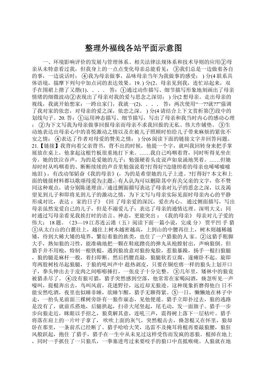 整理外福线各站平面示意图Word格式.docx