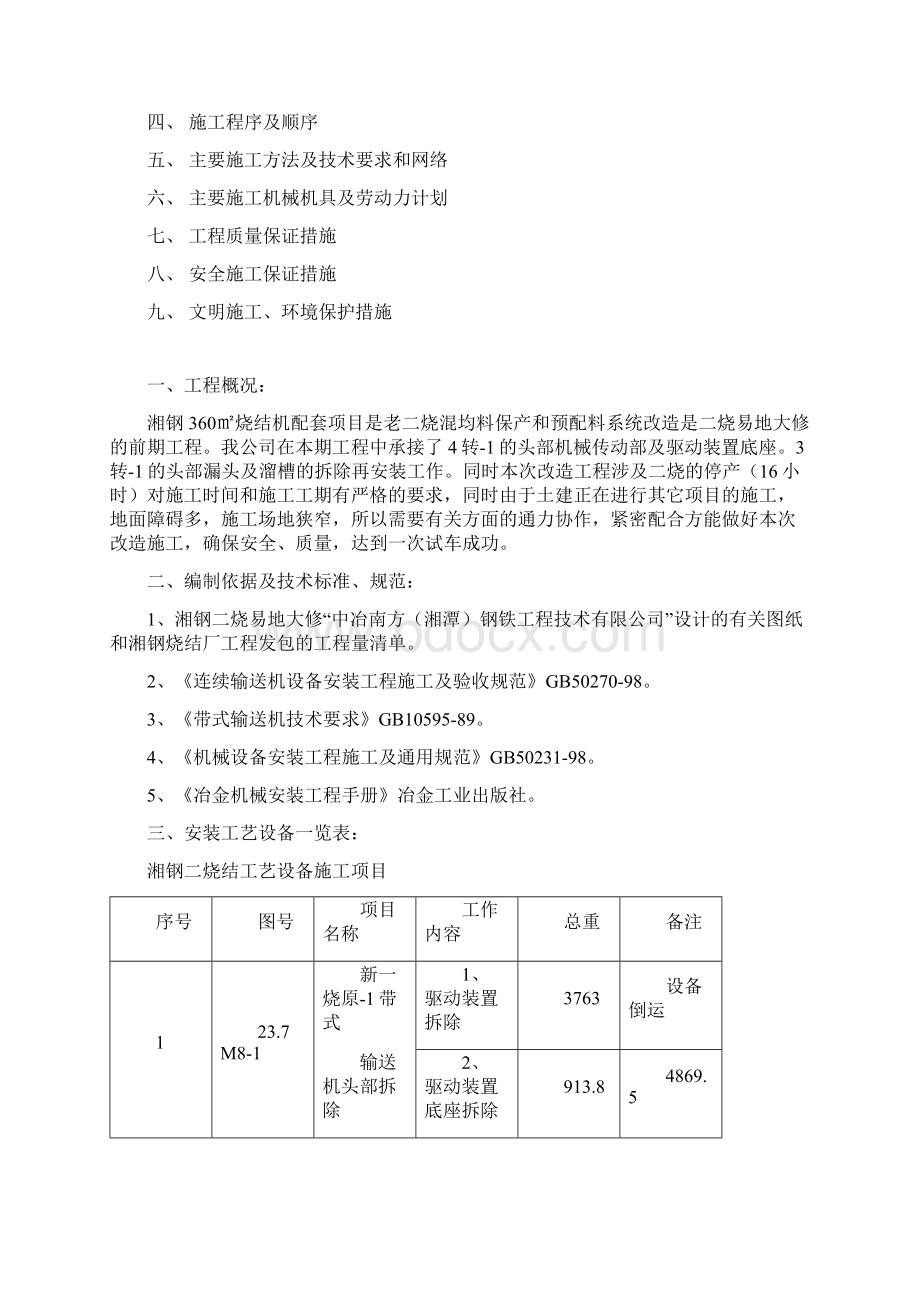 烧结改造施工方案Word文档下载推荐.docx_第2页