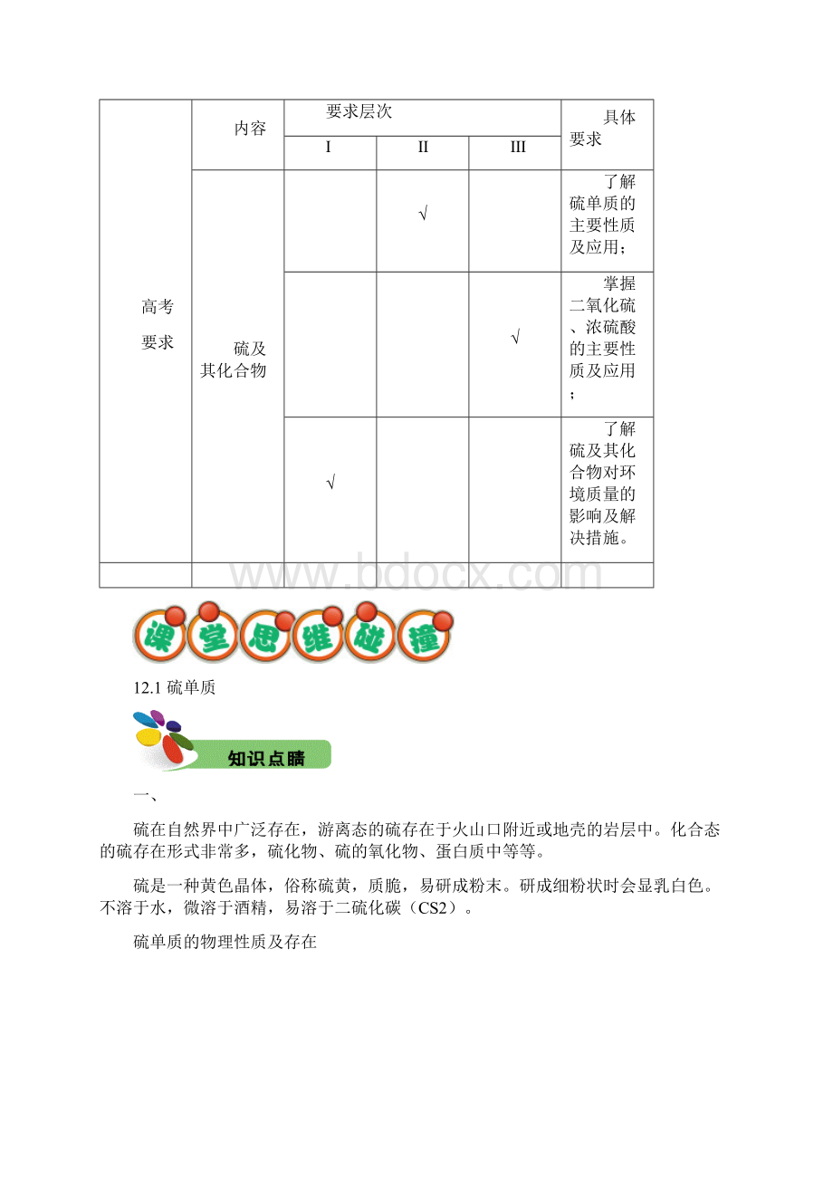 高中化学 重难点讲义+巩固练习题 第12讲硫及其化合物目2Word文档格式.docx_第2页