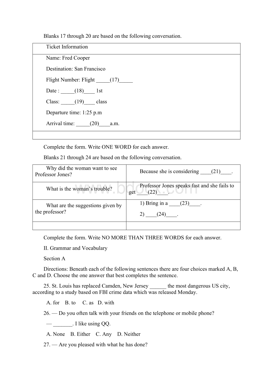 上海市徐汇区高三一模英语卷Word格式.docx_第3页